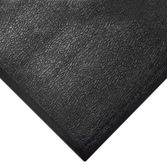 Černá gumová protiúnavová průmyslová rohož - 90 x 60 x 1,25 cm