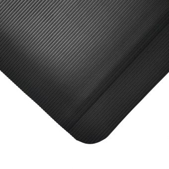 Černá gumová protiúnavová průmyslová rohož - 90 x 60 x 1 cm