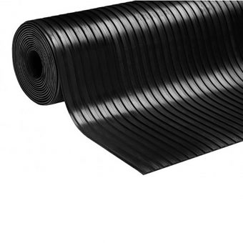 Průmyslová protiskluzová podlahová guma Wide Grooves - 10 m x 125 cm x 0,4 cm