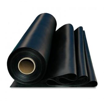 Černá pryžová SBR deska - délka 10 m, šířka 100 cm a výška 0,5 cm