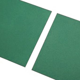 Zelená gumová hladká dlaždice - délka 100 cm, šířka 100 cm a výška 0,7 cm