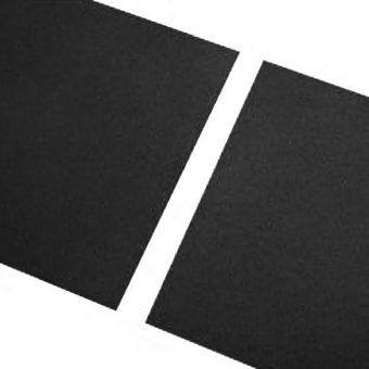 Černá gumová hladká dlaždice - délka 100 cm, šířka 100 cm a výška 1,5 cm