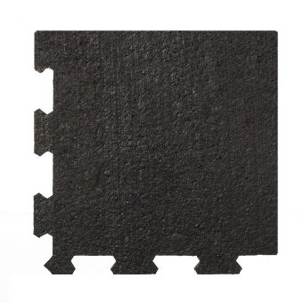 Černá pryžová modulární deska (roh) SF1100 - délka 95,6 cm, šířka 95,6 cm a výška 2 cm