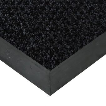 Černá textilní vstupní vnitřní čistící rohož Alanis - 200 x 150 x 0,75 cm
