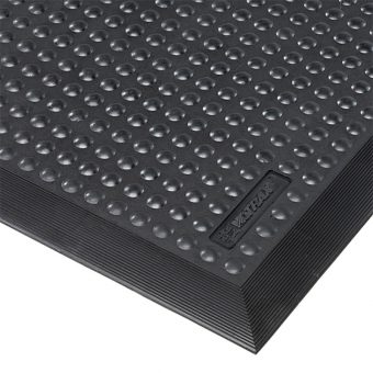 Černá gumová protiúnavová rohož Skystep - 90 x 120 x 1,3 cm
