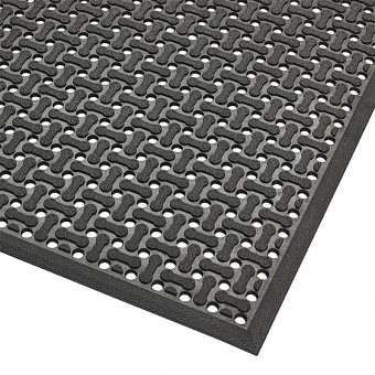 Černá oboustranná protiskluzová rohož Superflow XT - 60 x 90 s 0,85 cm