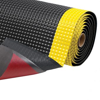 Černo-žlutá protiúnavová průmyslová laminovaná rohož Sky Trax - 2190 x 152 x 1,9 cm