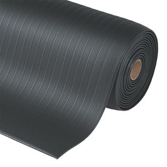 Černá protiúnavová průmyslová rohož Airug, Plus - 1830 x 60 x 0,94 cm