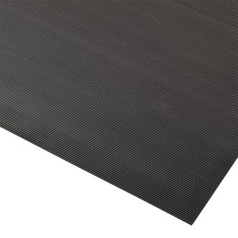Černá antistatická rohož Rib ‘n’ Roll - 150 x 120 x 0,3 cm