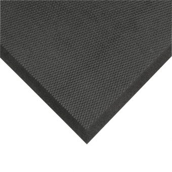 Černá protiúnavová olejivzdorná rohož Posture Mat - 102 x 91 x 1,9 cm