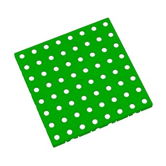 Zelená plastová modulární dlaždice AT-STD, AvaTile - 25 x 25 x 1,6 cm
