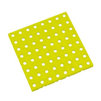Žlutá plastová modulární dlaždice AT-HRD, AvaTile - 25 x 25 x 1,6 cm