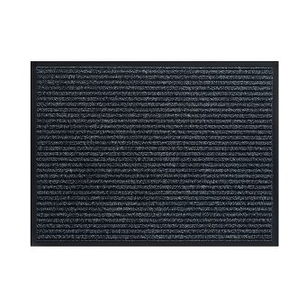 Antracitová vnitřní vstupní čistící rohož Everton - délka 60 cm, šířka 80 cm a výška 0,8 cm