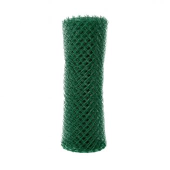 Čtyřhranné pletivo IDEAL PVC ZAPLETENÉ 125/55x55/15m -1,65/2,5mm, zelené