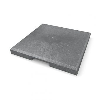 TRANSFORM Dlažba terasová hladká - EMA, 400 × 400 × 40 mm, šedá