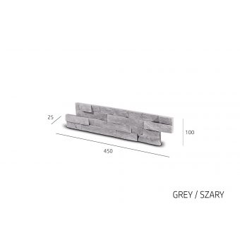 Obkladový kámen VERTIGO šedá 450x100x25 mm Beton balení 0,4m2