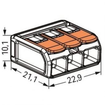 Svorka WAGO 221-613, 3 pólová