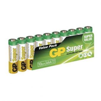 Baterie GP 24A SUPER LR03 10SH, fólie