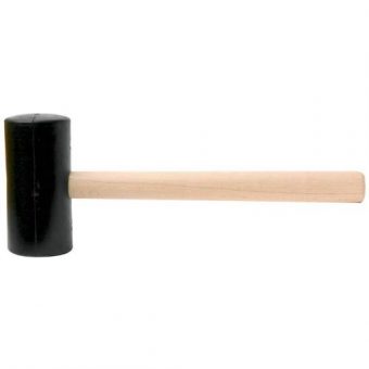Palice gumová PROFI, 1 kg, 80 mm, dřevěná násada