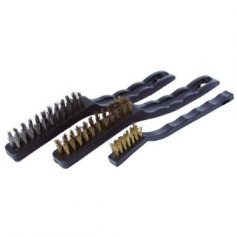 SET kartáč ocel – mosaz 3 ks
