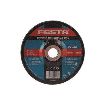 Kotouč na kov brusný ? 125 x 6,4 x 22,2 mm, FESTA