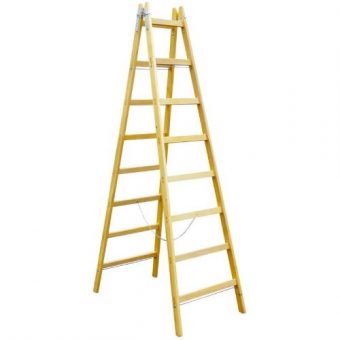 Štafle dřevěné, 12 příček, L = 376,5 cm, ENPRO