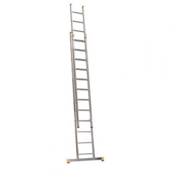 Žebřík Al, P 2 x 14 příček, 4,11 m, 6,94 m, výsuvný, ALVE 8214