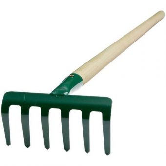 Hrábě, 6 zubů, s násadou 100 cm, FED