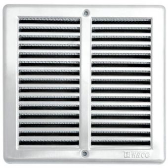 Mřížka větrací se síťovinou VM, 200 x 200 mm, nerez 0707