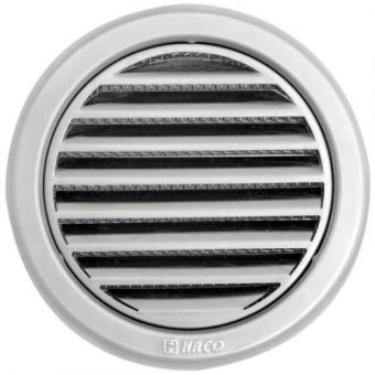 Mřížka větrací kruhová se síťovinou NVM, ? 150 mm, nerez 0706
