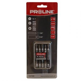 Sada bitů 10ks, (plochý, PH,PZ), PROLINE