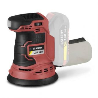 Bruska orbitální aku LOM L20, ? 125mm, 18V (bez baterie a nabíječky), STAYER