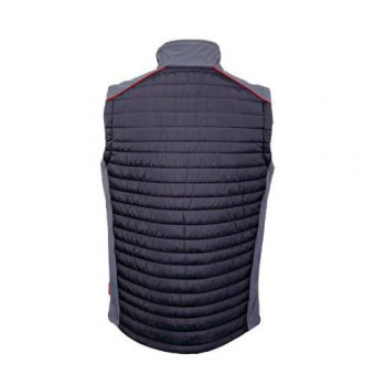 Vesta prošívaná, černo-šedo-červená, vel. 2XL, LAHTI PRO