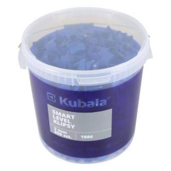 Spony Smart Level, 3 mm, 800 ks + kbelík 20 l, Kubala