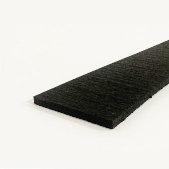 Černá gumová soklová podlahová lišta FLOMA FitFlo SF1050 - 200 x 7 cm a tloušťka 0,8 cm