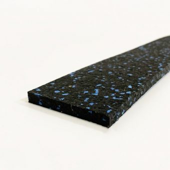 Černo-modrá gumová soklová podlahová lišta FLOMA FitFlo SF1050 - 200 x 7 cm a tloušťka 0,8 cm