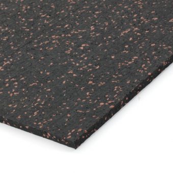 Černo-červená podlahová guma (deska) FLOMA FitFlo SF1050 - 200 x 100 x 1,6 cm