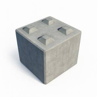 Betonový blok 600x600x600 cm