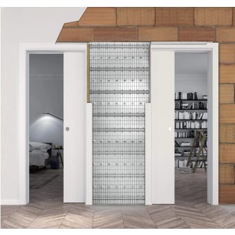 ECLISSE CLASSIC ZÁKRYT do zdiva 90+90x197 cm tl. 15,0 cm