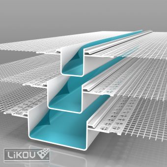 LIKOV LBPM PVC 20/20/2500/lišta bosážní s tkaninou