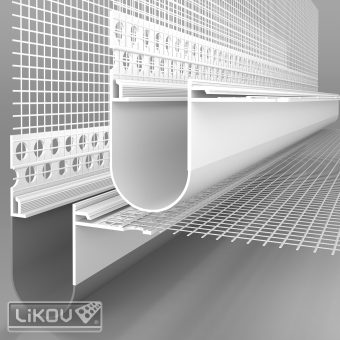 LIKOV LD-NH R PVC 06 2500/VERTEX/lišta dilatační rohová 2D