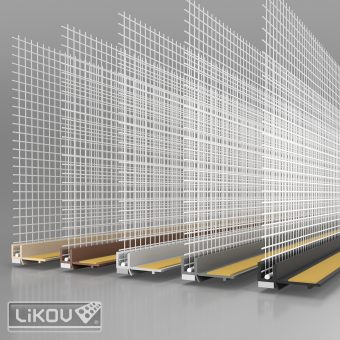 LIKOV LS-VHL 06/2400/šedá světlá RAL 7047/VERTEX/lišta okenní začišťovací 6mm s lamelou - malé balení