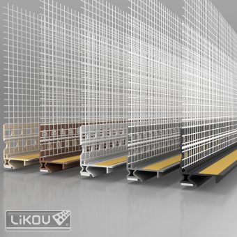 LIKOV LS2-ADAPT 06/2600/šedá tmavá RAL 7005/VERTEX/lišta okenní začišťovací 2D 6mm
