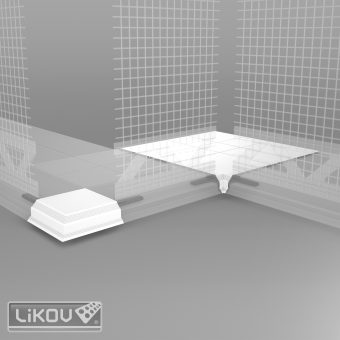 LIKOV LW-Z206-K vnitřní koutová spojka pro lištu LW-206