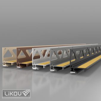 LIKOV PS2-ADAPT 06/2600/hnědá RAL 8024/lišta okenní začišťovací 2D 6mm