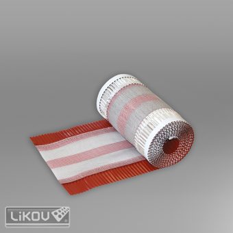LIKOV Větrací pás hřebene ALU technická tkanina 300/5000/cihlová