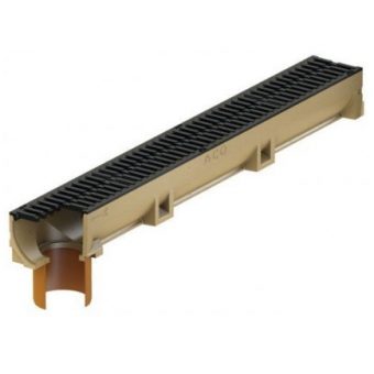 ACO EuroSelf odvodňovací žlab 1 m, PVC nátrubkem DN 100