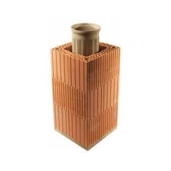 Komínový komplet HELUZ - IZOSTAT DUO prům. 180, 7,5 m, 90-45°
