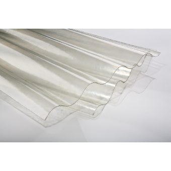 Vlnité desky - sklolaminát barva čirá 0,86 mm